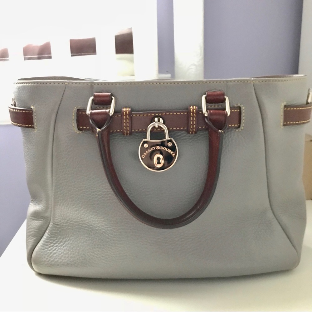Dooney & Bourke satchel bag in pebbled leather